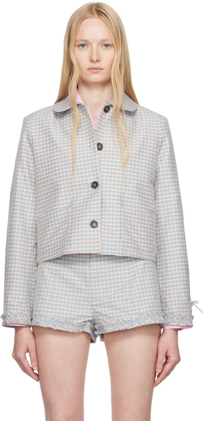 Photo: Sandy Liang Blue Karube Jacket
