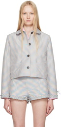 Sandy Liang Blue Karube Jacket