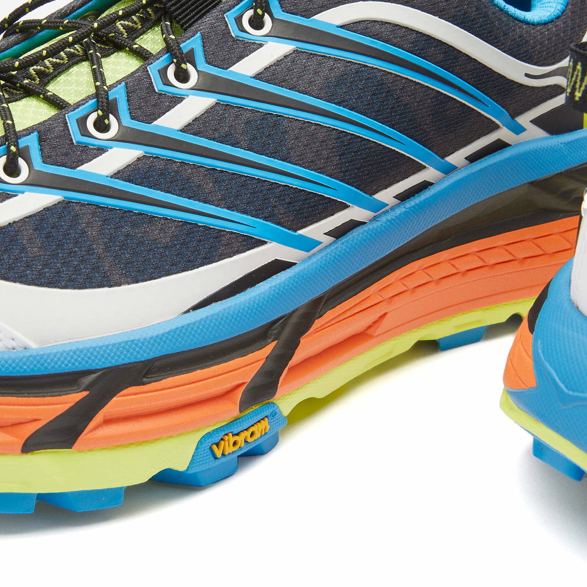 Hoka One One Mafate Three2 Sneakers in Black/Diva Blue Hoka One One