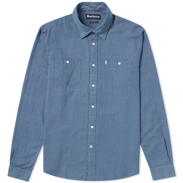 Photo: Barbour Somme Jacquard Shirt Blue