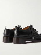 Alexander McQueen - Debossed Leather Shoes - Black