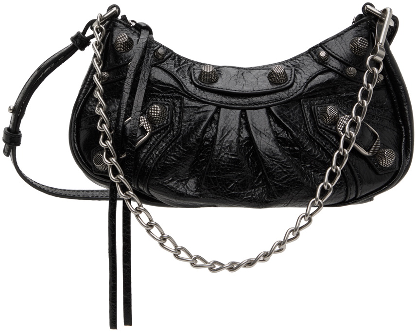 ハンドバッグ Balenciaga Black Leather Le Cagole Mini Handbag Le Cagole Mini leather shoulder bag in black - Balenciaga