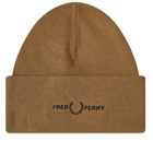 Fred Perry Men's Beanie in Shaded Stone