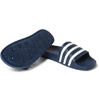 adidas Originals - Adilette Textured-Rubber Slides - Men - Storm blue