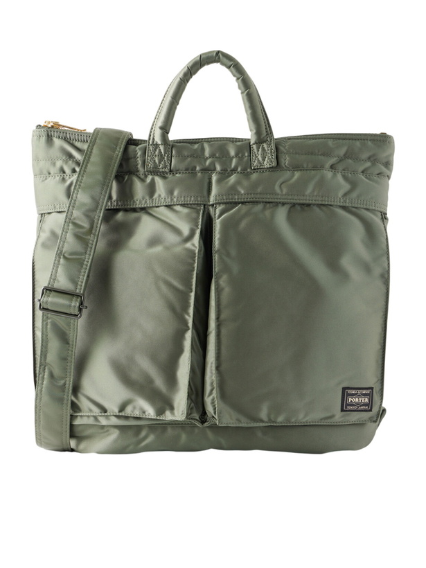 Photo: Porter-Yoshida and Co - Tanker Helmet Twill Tote Bag - Green