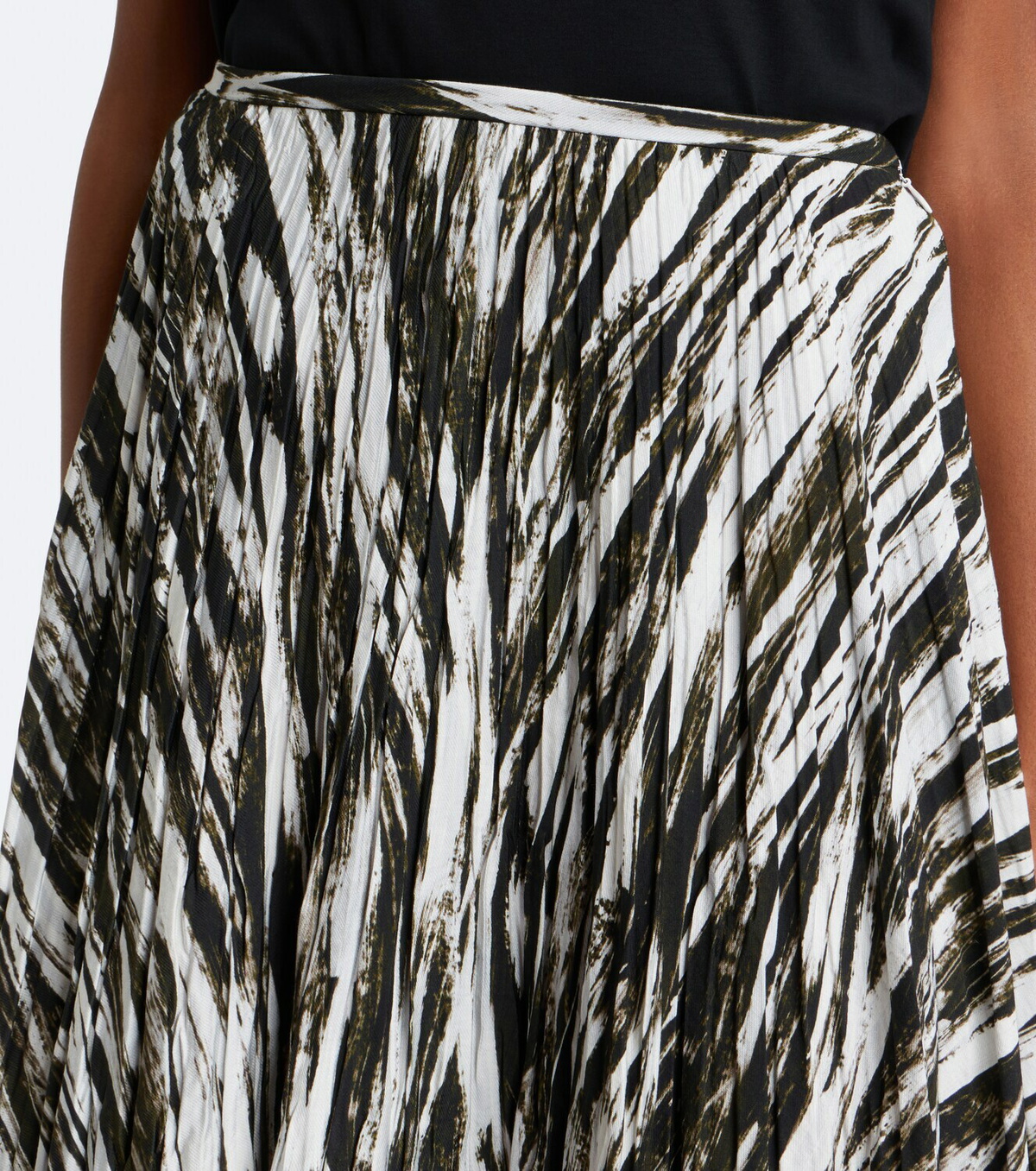 Proenza Schouler White Label Runa printed twill midi skirt