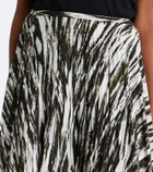 Proenza Schouler White Label Runa printed twill midi skirt