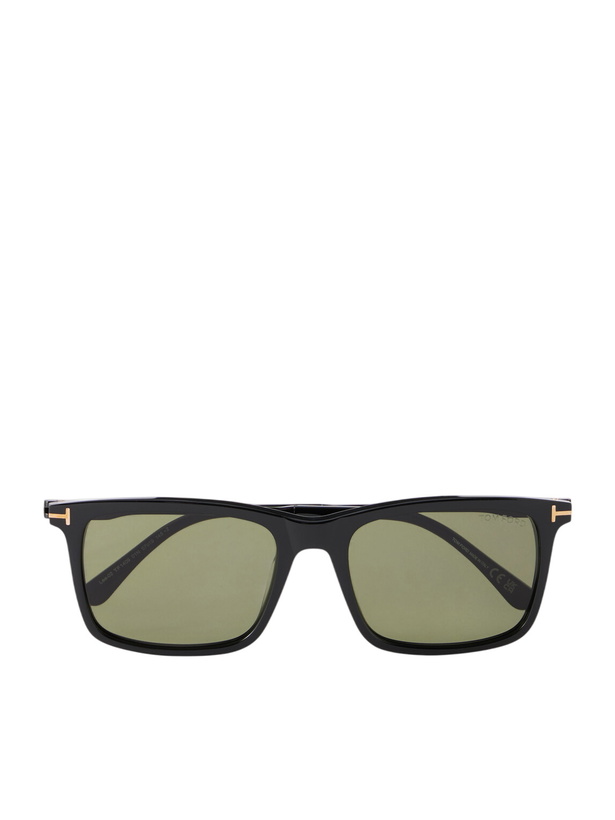 Photo: TOM FORD - Lee-02 Square-Frame Acetate and Titanium Sunglasses - Black
