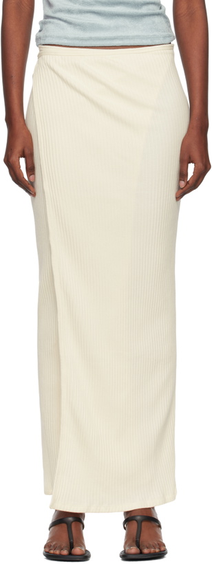 Photo: Baserange Off-White Brig Maxi Skirt