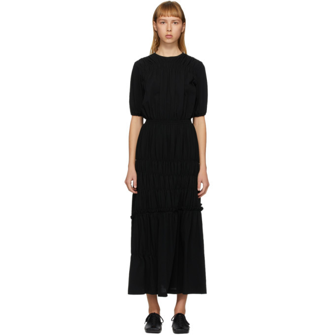Photo: Enfold Black Shirring Tiered Dress