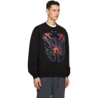 MCQ Black and Multicolor Relaxed Sweatshirt