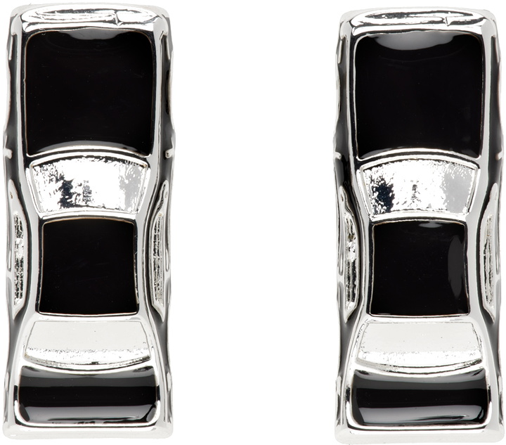 Photo: Marland Backus Silver & Black Traffic Jam Earrings