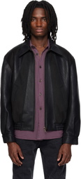 MMIC Black Rodeo Faux-Leather Jacket