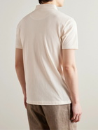 Sunspel - Riviera Slim-Fit Cotton-Mesh Polo Shirt - Neutrals