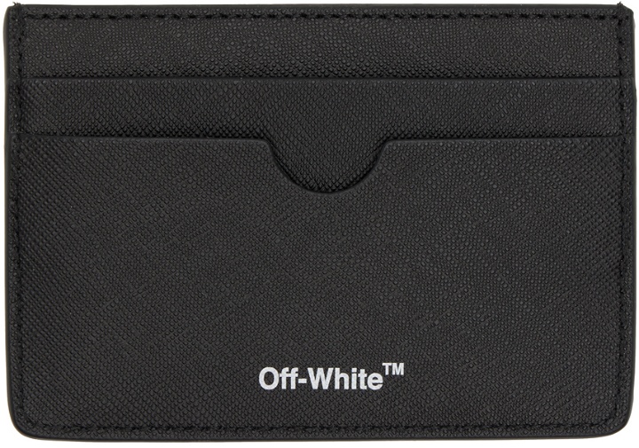 Photo: Off-White Black Binder Diag Saff Card Holder