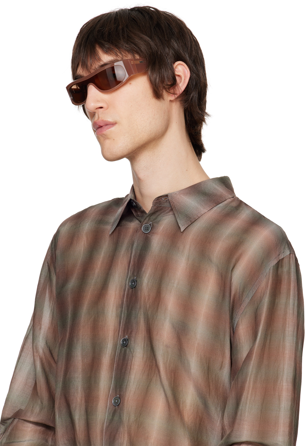RETROSUPERFUTURE Brown Pharaoh Sunglasses RETROSUPERFUTURE