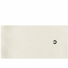 Fred Perry Authentic Men's Ribbed Scarf in Ecru/Black