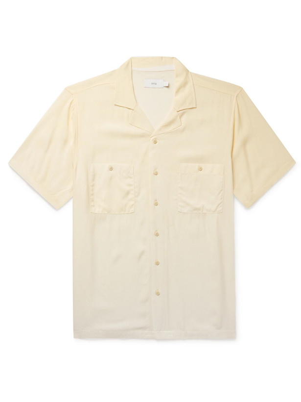 Photo: Onia - Vacation Camp-Collar Dégradé Voile Shirt - Neutrals