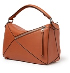 LOEWE - Puzzle Leather Messenger Bag - Brown