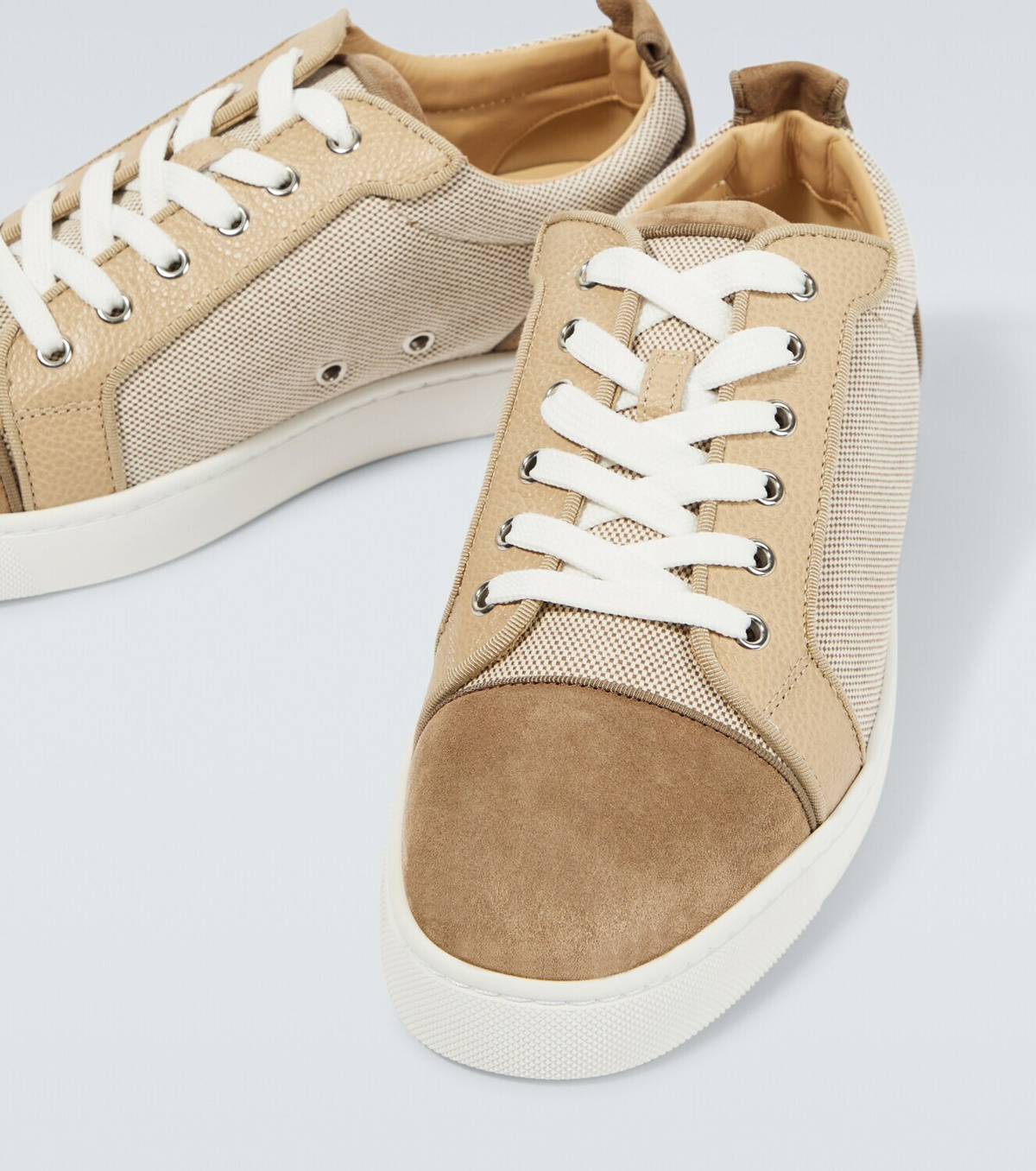 Louis Junior suede sneakers in brown - Christian Louboutin