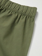 TEKLA - Organic Cotton-Poplin Pyjama Trousers - Green