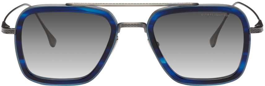 Dita Blue & Silver Flight.006 Sunglasses Dita