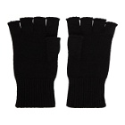N.Hoolywood Black Cashmere Cut Finger Gloves