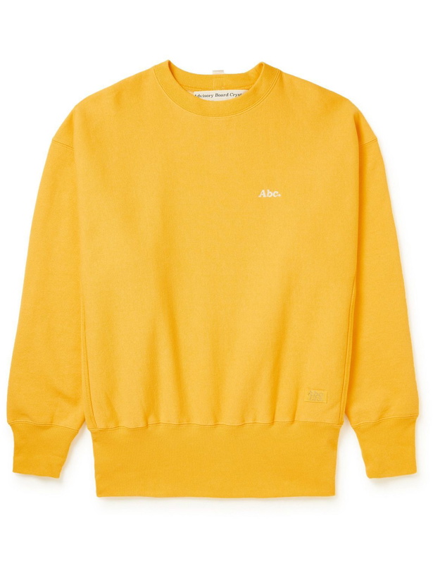 Photo: Abc. 123. - Logo-Detailed Cotton-Blend Jersey Sweatshirt - Yellow