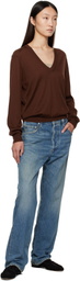 Loulou de Saison Brown Julio Cashmere Sweater