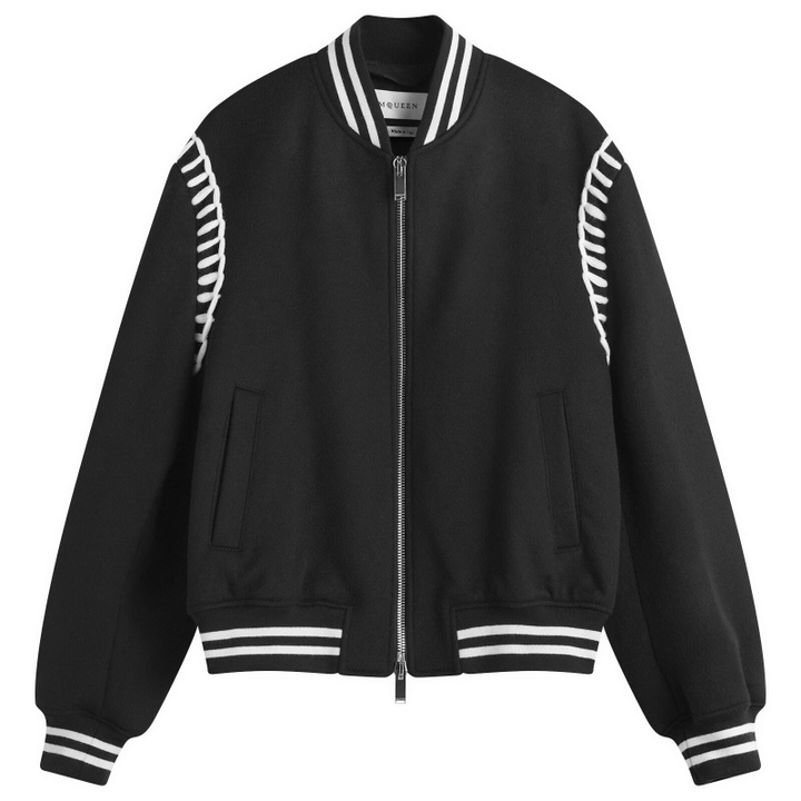 Photo: Alexander McQueen Men's Bomber Jacket in Black