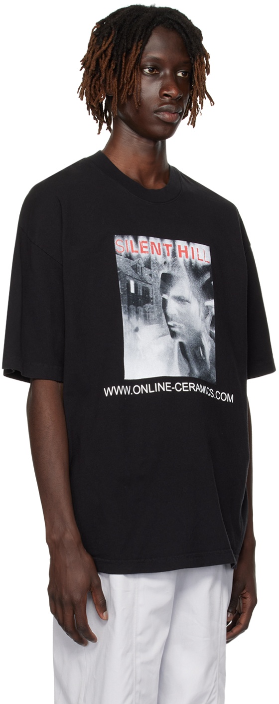 Online Ceramics Black 'Welcome To Silent Hill' T-Shirt