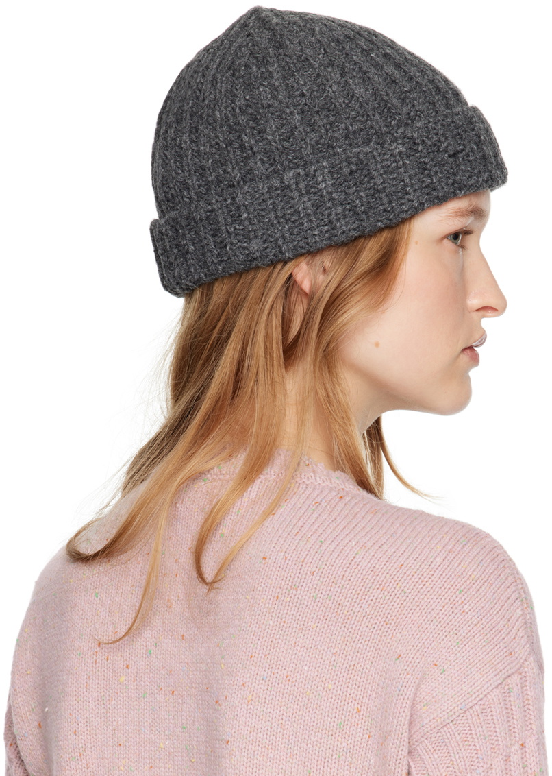 Marni Gray Shetland Wool Beanie