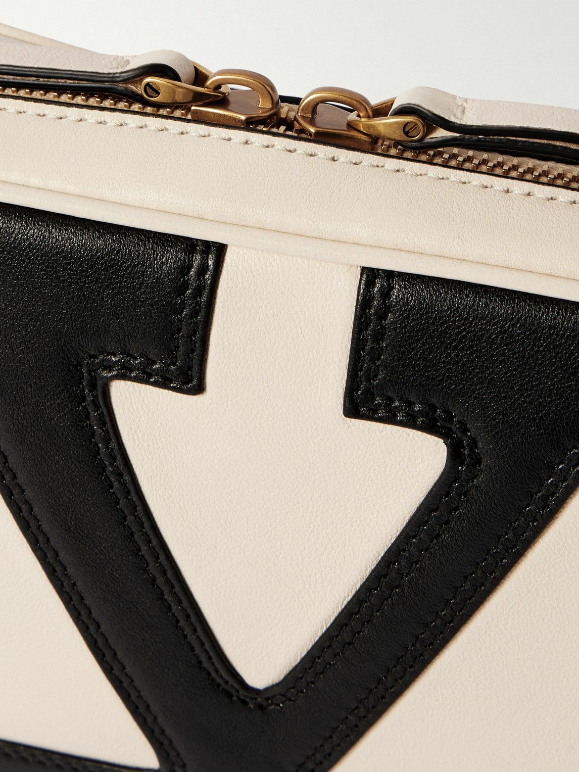 Valentino Garavani - Viva Superstar Two-Tone Leather Messenger Bag