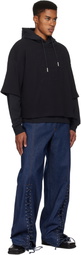Jean Paul Gaultier Black 'The Oversized JPG' Hoodie