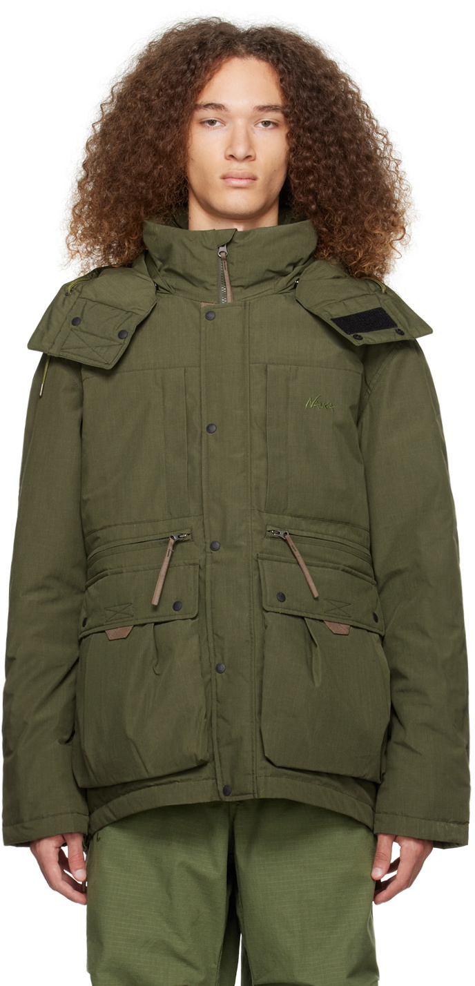 NANGA Khaki Takibi Down Jacket Nanga