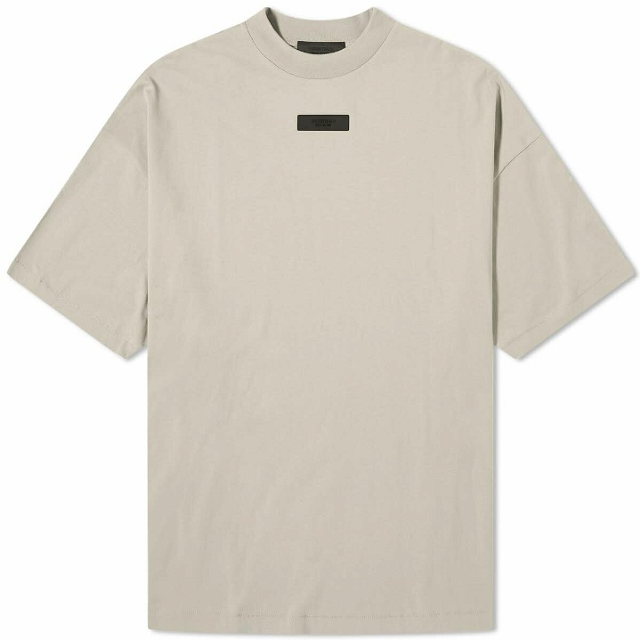 Photo: Fear of God ESSENTIALS Men's Spring Tab Crew Neck T-Shirt in Seal