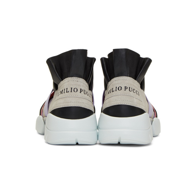靴 EMILIOPUCCI Emilio Pucci City Up Ruffle Trainers Shoes Slip-On Sneakers