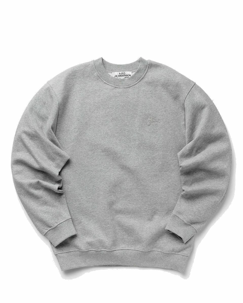 Photo: A.P.C. Sweat Rene (Brodé) Grey - Mens - Sweatshirts