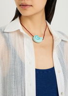 Anni LU Nautilus Beaded 18kt Gold-plated Necklace - Red - One Size
