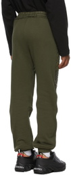 Burberry Kids Green Monogram Quilted Panel Lounge Pants