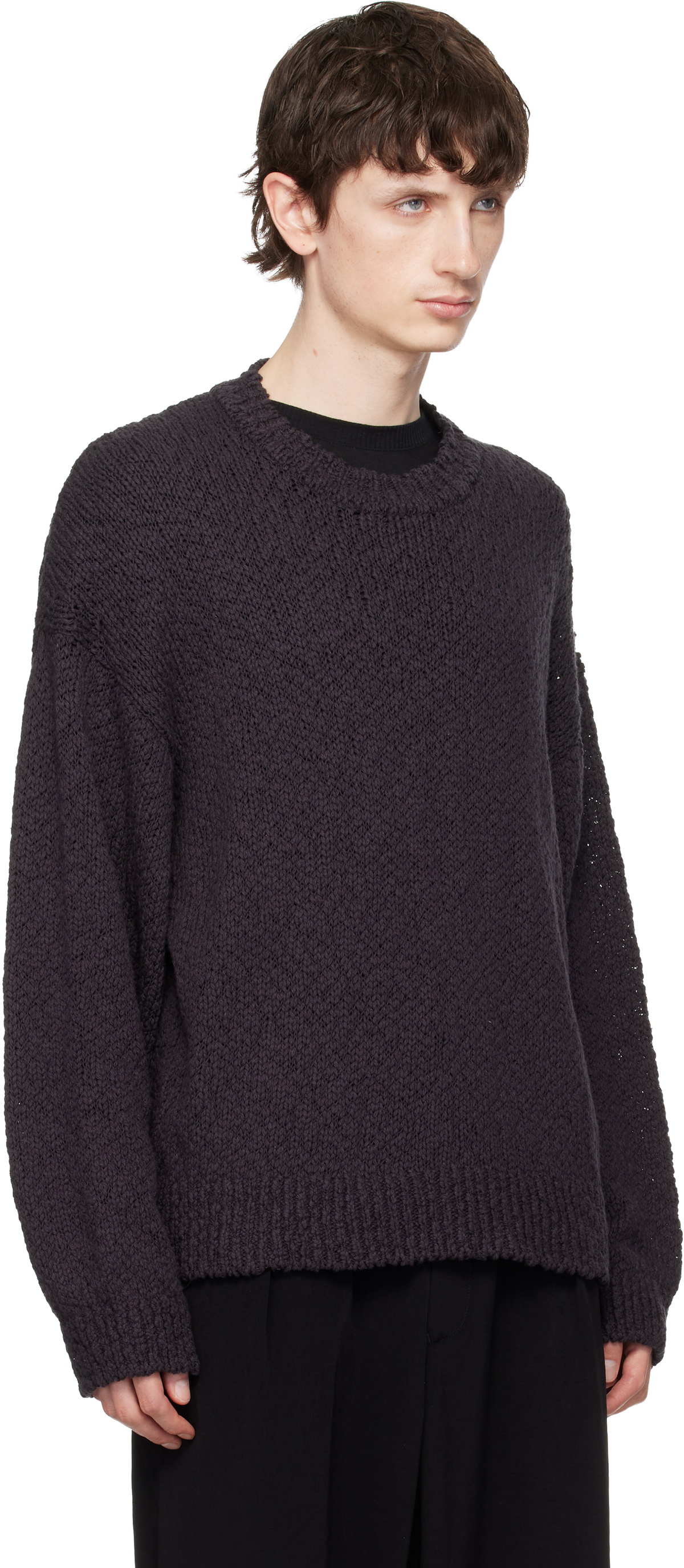 HOMME PLISSÉ ISSEY MIYAKE Brown Risotto Knit Sweater