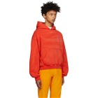 ERL SSENSE Exclusive Red Daisy Hoodie