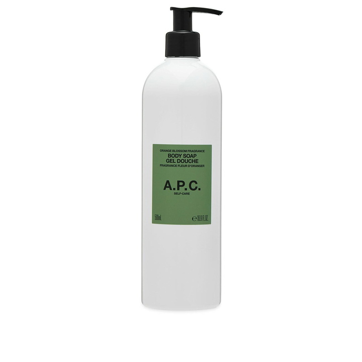 Photo: A.P.C. Cosmos Organic Shower Gel in White 