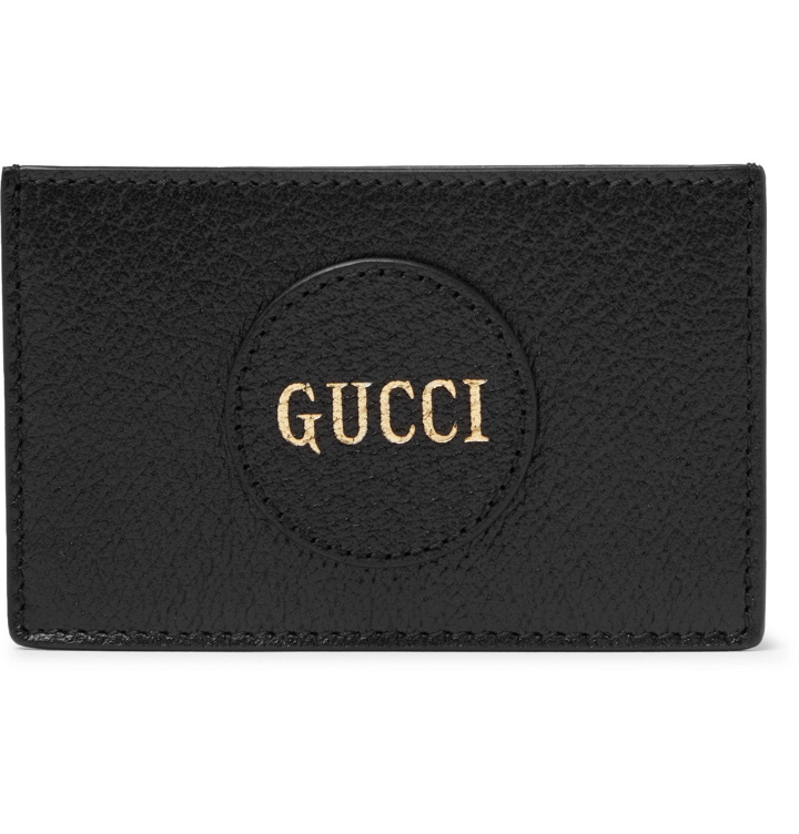 Photo: GUCCI - Logo-Print Full-Grain Leather Cardholder - Black