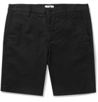 NN07 - Crown Slim-Fit Stretch-Cotton Twill Shorts - Black