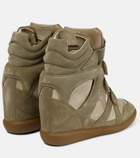 Isabel Marant - Bekett suede wedge sneakers