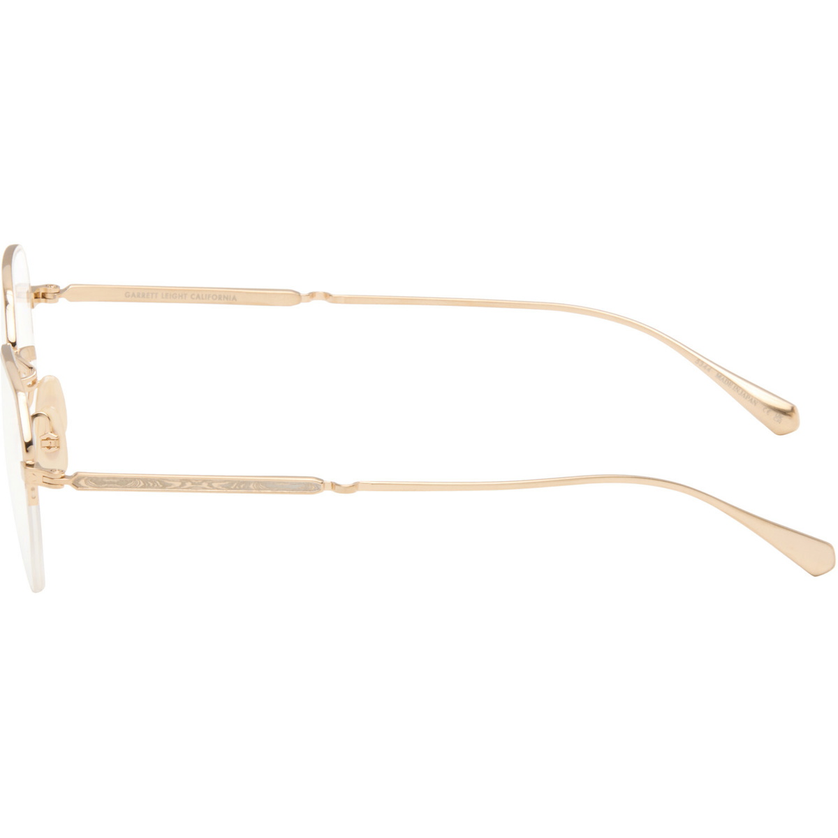 Garrett Leight Gold Alma Glasses