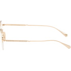 Garrett Leight Gold Alma Glasses