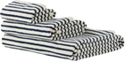 Tekla Off-White & Navy Striped Towel Set, 3 pcs
