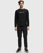 Snow Peak Soft Cotton Logo Long Sleeve T Shirt Black - Mens - Longsleeves